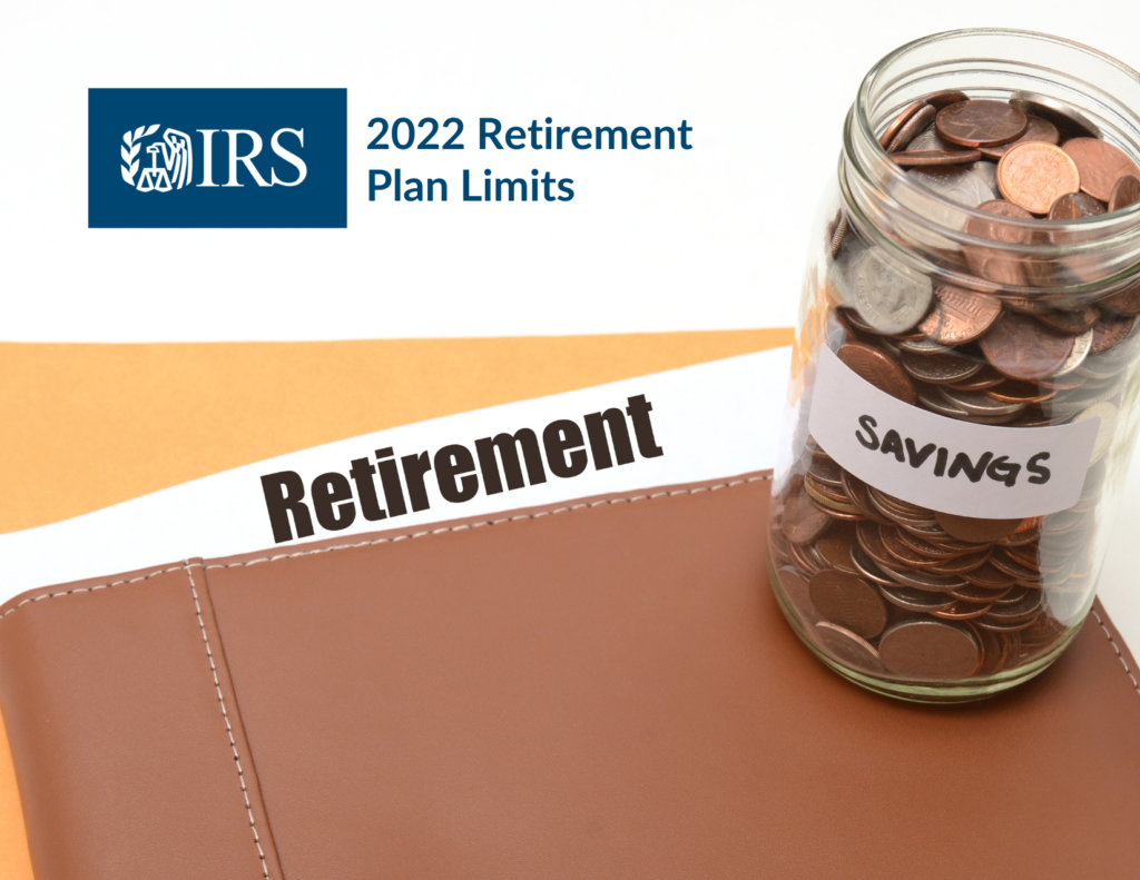 IRS Retirement Savings and Jar of Money
