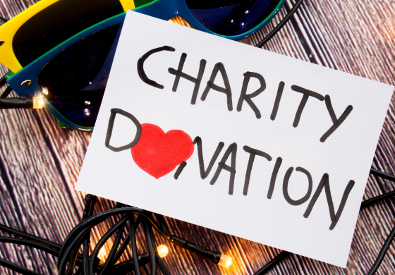 Charity Donation sign