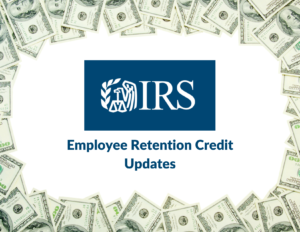IRS logo surrounded by money