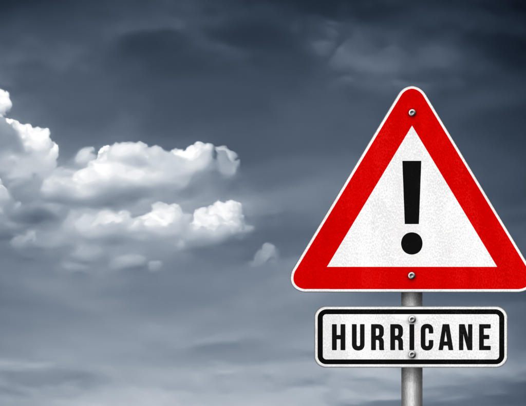 hurricane warning sign