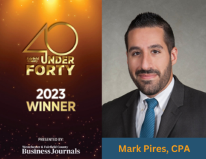 CPA Mark Pires 40 Under Forty Winner 2023