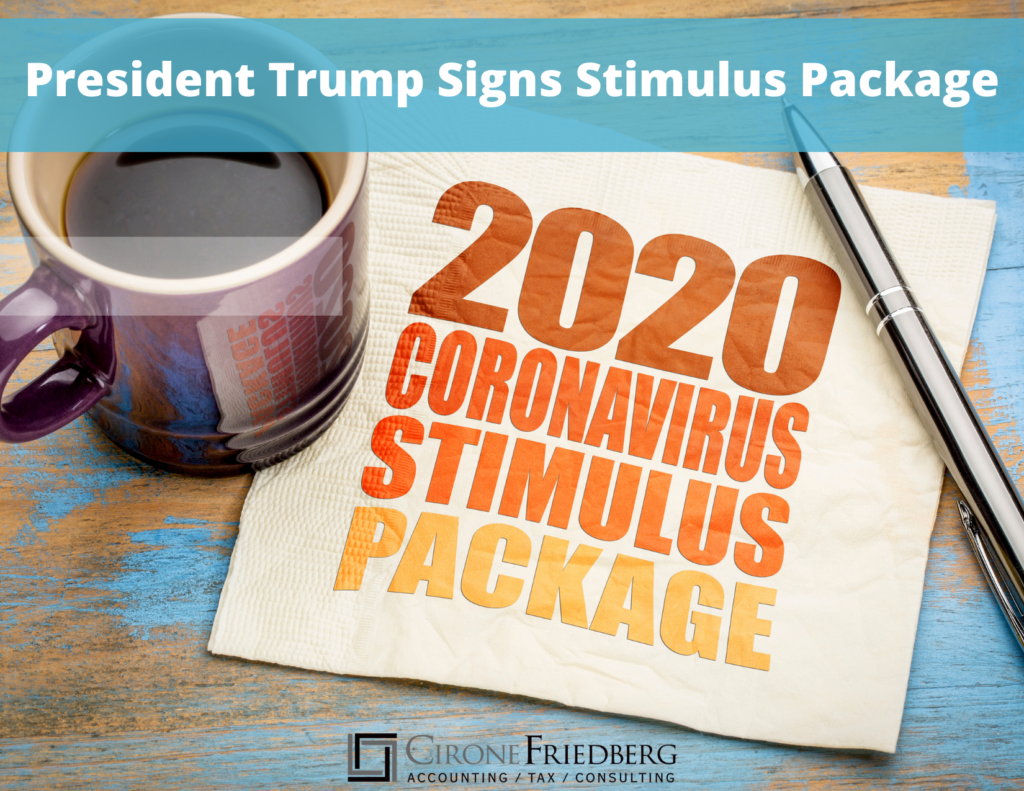 President Trump Signs Stimulus Package