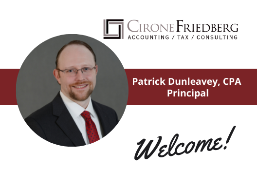 Welcome Patrick Dunleavey CPA