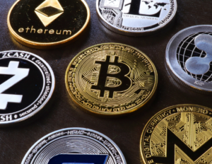Bitcoin and cryptocurrency coins